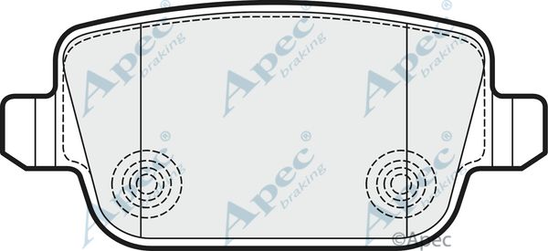 APEC BRAKING stabdžių trinkelių rinkinys, diskinis stabdys PAD1532
